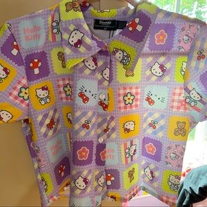 Hello Kitty Sanrio Collard Shirt